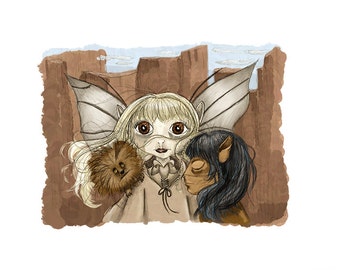 Kira & Jen - The Dark Crystal - Giclée Illustration Print