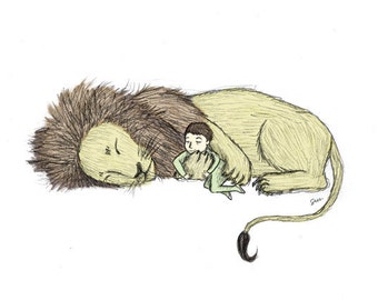 Lion Here - Giclée Illustration Print