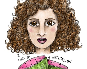 Ho portato un cocomero - Baby - Dirty Dancing - Giclée Illustration Print