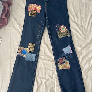 Vintage Patched Levi’s 512 Boot cut Jeans w28 L34