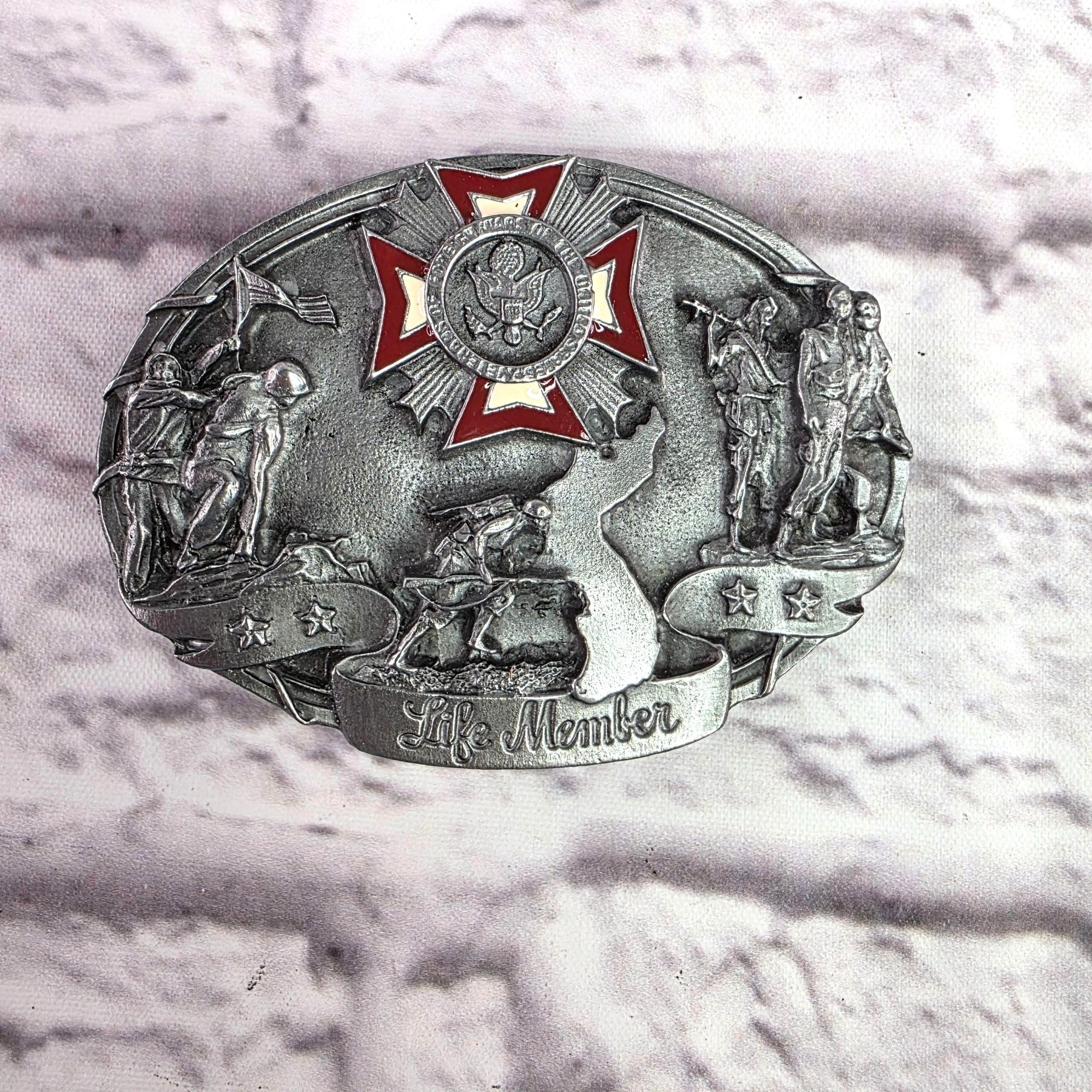 1987 Vintage Siskiyou Co. Army Belt Buckle and Authentic Leather Belt 1987 Siskiyou Buckle - Etsy main image 2