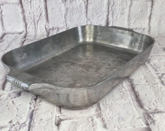 Vintage Magnalite Wagner Ware Sidney -0- 4005P Roast Pan NO LID Hard To Find