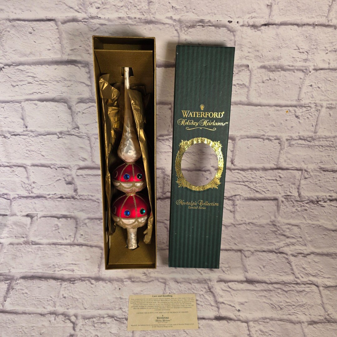 Vintage Waterford Kylemore Treetopper Holiday Heirlooms Nostalgic ...