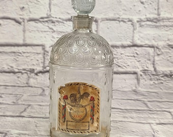 Vintage 1982 Guerlain Bee Bottle Eau De Cologne De Coq RARE Collectible Glass