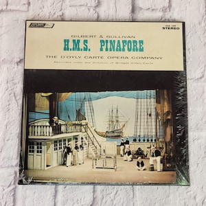 Vintage Gilbert & Sullivan H.M.S. Pinafore 3 LP Vinyl Box Set London ffss ZAPIECZĘTOWANE