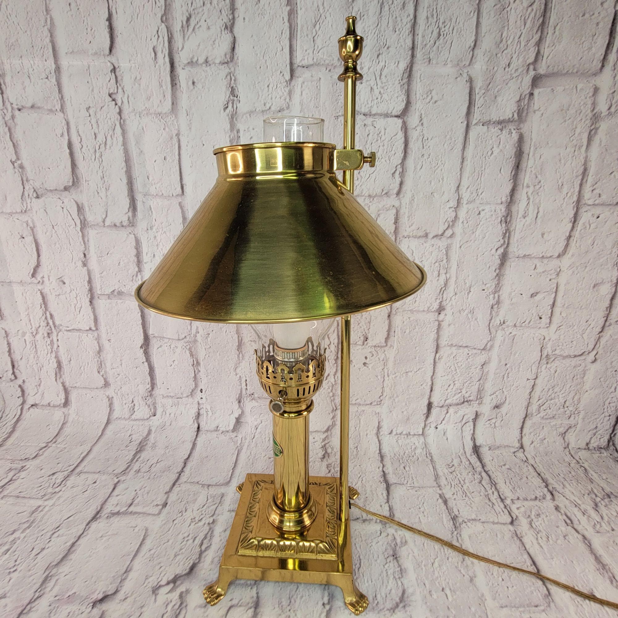 Vintage Orient Express Brass Table Lamp: Paris Istanbul Decor - Etsy