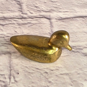 Vintage Solid Messing Ente Figur Briefbeschwerer Sammler Dekor 3 in Metall Home Decor Miniaturen