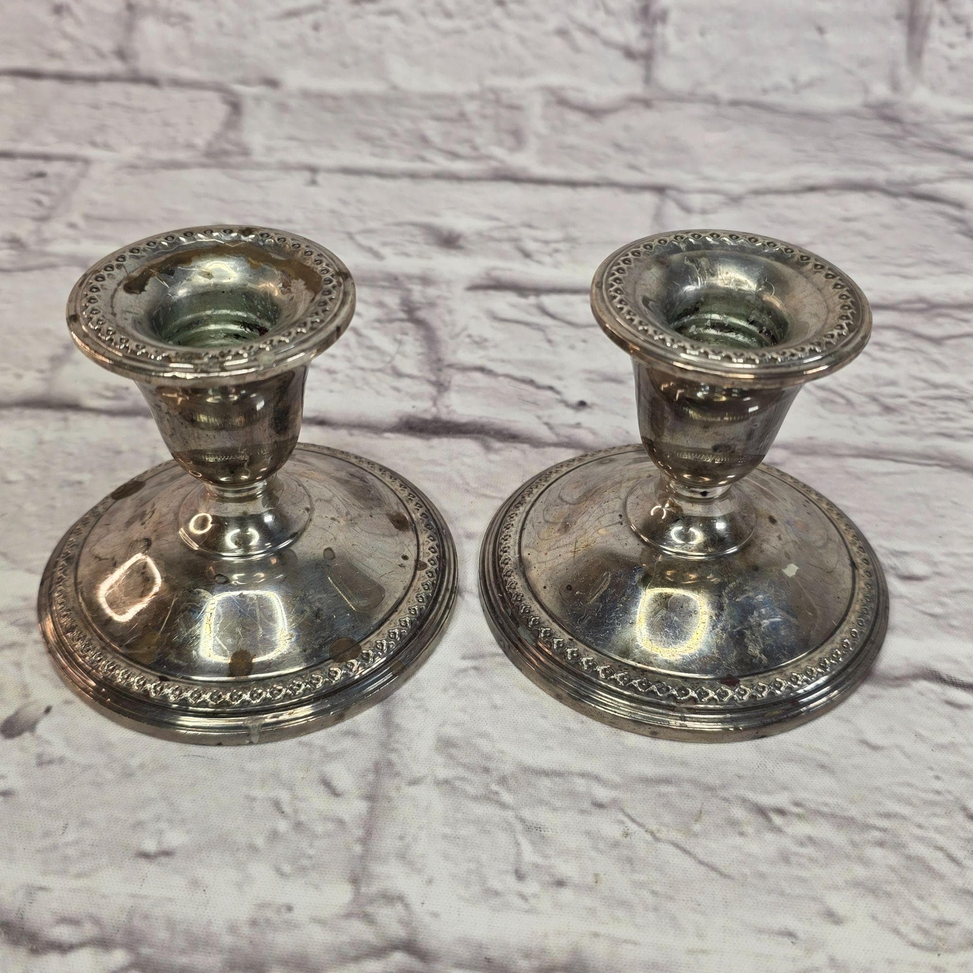 Sterling Weighted Candlestick - Etsy