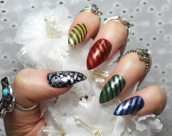 Harry potter nails | Etsy