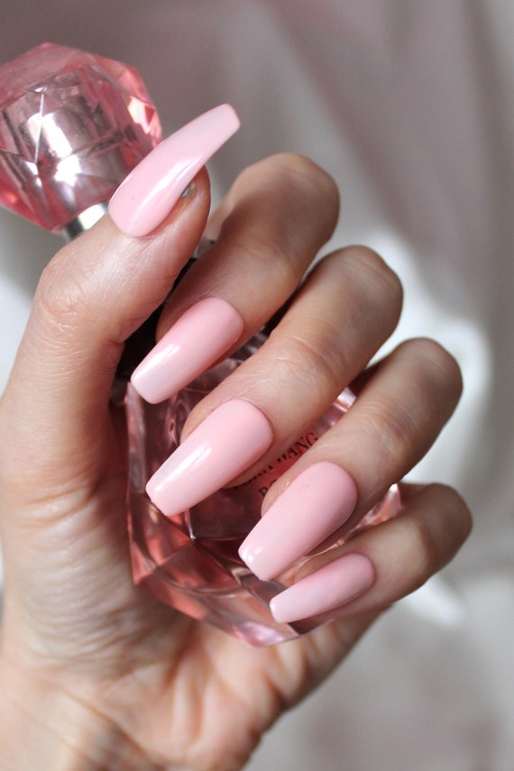 Pink light stiletto nails Pink light stiletto nails