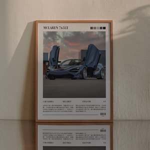 McLaren 765LT autoposter: Hypercar Art Print (digitale download)