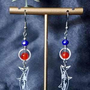 PRE-ORDER Vox Hazbin Hotel Inspired Stainless Steel Earrings – Handmade Fandom Jewelry
