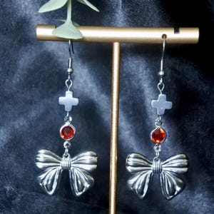 PRE-ORDER Vaggi Hazbin Hotel Inspired Stainless Steel Earrings – Handmade Fandom Jewelry