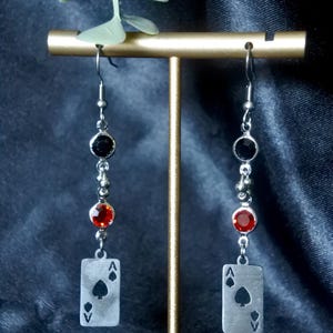 PRE-ORDER Husk Hazbin Hotel Inspired Stainless Steel Earrings – Handmade Fandom Jewelry