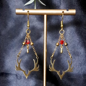 PRE-ORDER Alastor Hazbin Hotel Inspired Stainless Steel Earrings – Handmade Fandom Jewelry