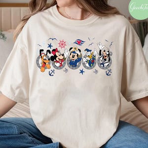 Retro Comfort Colors® Disney Micky und Co Cruise Shirt, Mickey und Minnie Cruise Shirt, Disney Urlaub, Disney Family Matching Cruise