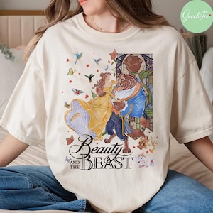 Vintage Beauty And The Beast Comfort Colors Shirt, Disney Princess Belle T-shirt, Disney Shirts, Disney Princess Tee, Disneyworld Shirt