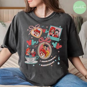 Disney A Goofy Movie Shirt, Vintage Coquette Bows Watercolor Roxanne & Max Tshirt, Disney Honeymoon Trip, WDW Disneyland Holiday Family Trip
