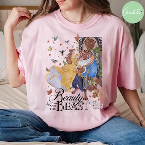 Retro Beauty And The Beast Comfort Colors Shirt, Disney Princess Belle T-shirt, Disney Shirts, Disney Princess Tee, Disneyworld Trip Shirt