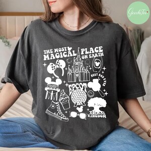The Most Magical Place On Earth Shirt, Disney World T-shirt, Disney Vacation Tee, Disneyland Tee, Disney Trip Shirt, Hollywood Studios Shirt