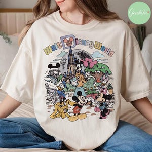Vintage Disneyworld Shirt, Retro Walt Disneyworld Comfort Colors T-shirt, Mickey And Friends Shirt, Disneyland Tee , Disney Family 2025 Trip