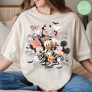 Retro Disney Mickey And Friends Skeleton Shirt, Disneyland Halloween Trip Tshirt, Disneyworld Halloween Shirt, Disneyland Spooky Place Shirt