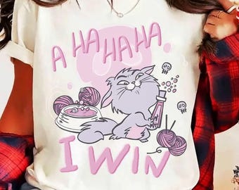 Disney Villain Yzma Cat A haha I Win T-Shirt, Disneyland Family Matching shirt, Emperor's New Groove Kuzco's Poison T-Shirt, WDW Trip Shirt