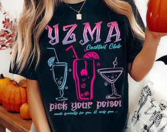 Disney Yzma Cocktail Club Pick Your Poison T-Shirt, WDW Trip, Disneyland Family Matching shirt, Emperor's New Groove Kuzco's Poison T-Shirt