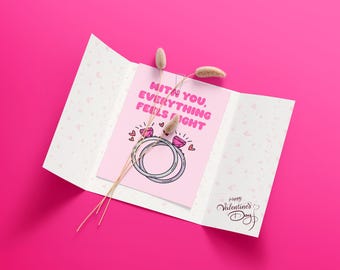 Romantic Printable Card for Boyfriend | Valentines Day Decor