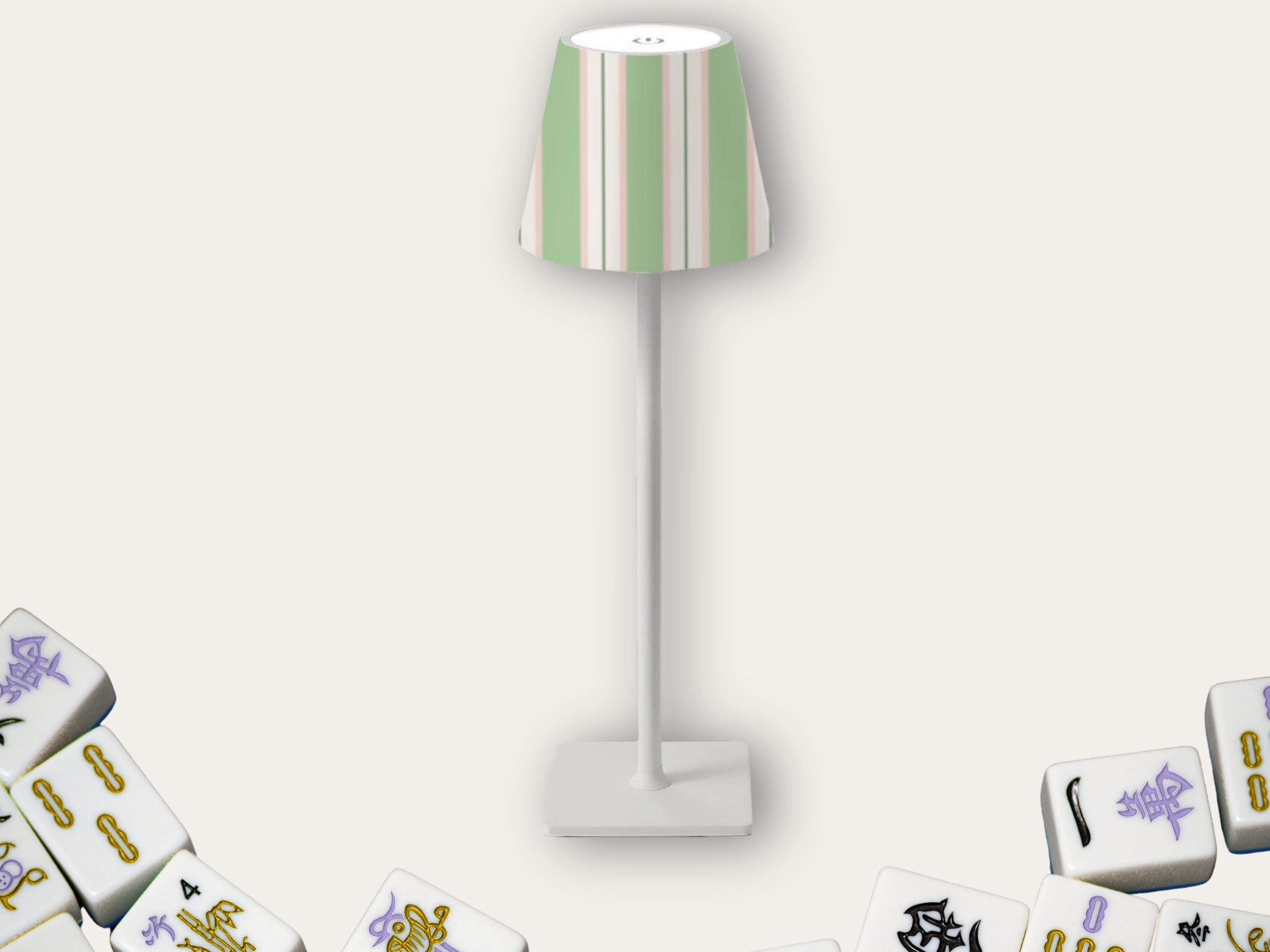 Led Mahjong Mahjong Table Lamp, Custom LED Desk Light, Dimmable Touch, UV Printed ...