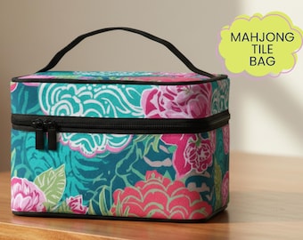 Mahjong Tote Bag | Mahjong Tile Carrying Case | Custom Pattern Mahjong Storage | Mahjong Gift