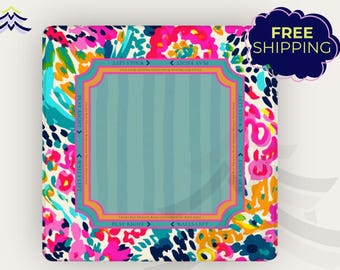 Palm Beach Mahjong Mat, Preppy Mahjong Playing Mat, Colorful Floral Game Mat, Lilly Inspired Mahjong Set, Gift for Mahjong Player