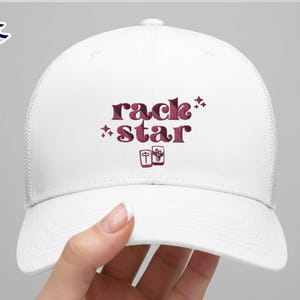 Mahjonghoed, Rack Star Trucker Hat, Mahjong cadeau voor haar, Mahjong Mom Hat, Game Night Hat, Mahjong Apparel