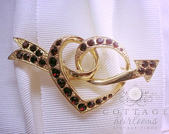 Unique Pin / Brooch * Howard Miller * Heart Arrow ca 1970's