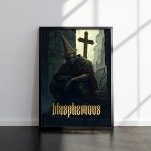 Blasphemous Artwork | Blasphemous Print | Gaming Artwork | Video Game Poster | Video Game Print | Wall Decor Poster | Gaming Decor