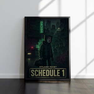 Schedule I Poster | Schedule I Artwork | High Quality Prints | Gaming Poster Artworks | Video Game Poster | Wall Decor Poster | Gamer Gifts