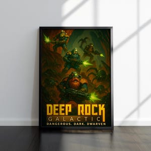 Deep Rock Galactic Poster | Deep Rock Galactic Artwork | High Quality Prints | Gaming Artwork | Video Game Poster | Wall Decor | Gamer Gifts