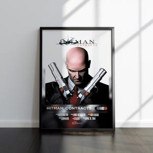 Hitman Contracts Poster | Hitman Contracts Print | Gaming Poster | Video Game Poster | Video Game Print | Wall Decor Poster | Gaming Decor