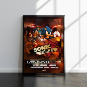 Sonic Forces Poster | Sonic Print | Gaming Poster | Video Game Poster | Video Game Print | Wall Decor Poster | Gaming Decor | Gaming Gift