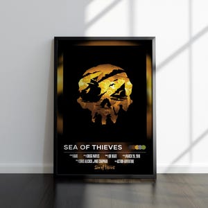 Sea of Thieves Poster | Sea of Thieves Print | Gaming Poster | Video Game Poster | Video Game Print | Wall Decor Poster | Gaming Decor