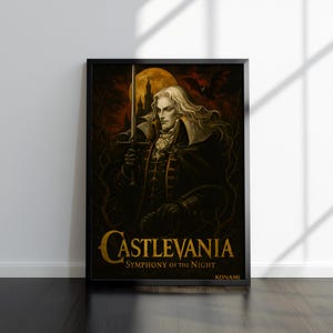 Póster de Castlevania: Symphony of the Night / Impresiones de alta calidad / Arte de videojuegos / Póster de videojuegos / Póster de decoración de pared / Regalos para gamers