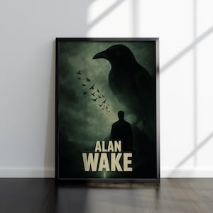 Alan Wake Poster | Alan Wake Artworks | High Quality Prints | Gaming Artworks | Video Game Poster | Wall Decor Poster | Gaming Poster Gift