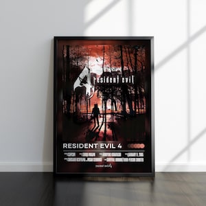 Resident Evil 4 Poster | Resident Evil 4 Print | Gaming Poster | Video Game Poster | Video Game Print | Wall Decor Poster | Gaming Decor