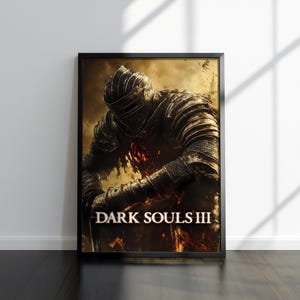 Dark Souls 3 Artwork | Dark Souls 3 Print | Gaming Artwork | Video Game Poster | Video Game Print | Wall Decor Poster | Gaming Decor