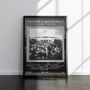 Kendrick Lamar Poster | To Pimp A Butterfly Print | Album Poster | 4 Colors | Album Poster Prints | Wall Decor Poster | Album Covers |