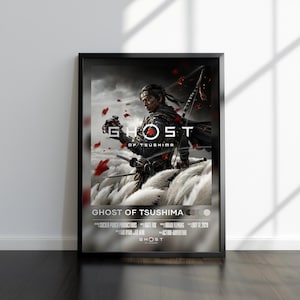 Ghost of Tsushima Poster | Ghost of Tsushima Print | Gaming Poster | Video Game Poster | Video Game Print | Wall Decor Poster | Gaming Decor