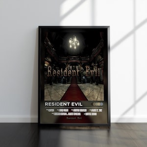 Resident Evil Poster | Resident Evil Print | Gaming Poster | Video Game Poster | Video Game Print | Wall Decor Poster | Gaming Decor