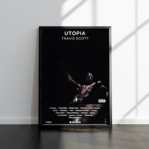 Travis Scott Poster | Utopia Print | Album Poster | 4 Colors | Album Poster Prints | Wall Decor Poster | Album Covers | Room Decor