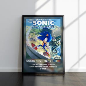 Sonic Frontiers Poster | Sonic Print | Gaming Poster | Video Game Poster | Video Game Print | Wall Decor Poster | Gaming Decor | Gaming Gift