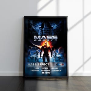 Mass Effect Poster | Mass Effect Print | Gaming Poster | Video Game Poster | Video Game Print | Wall Decor Poster, Gaming Decor, Gaming Gift